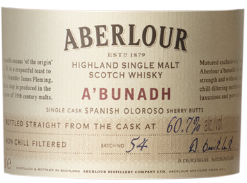 Aberlour - Single Malt Scotch Whisky - A'Bunadh  + 2 verres