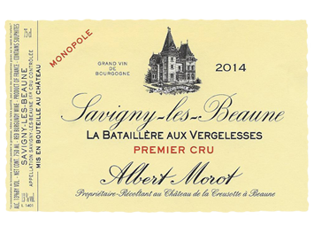 Domaine Albert Morot - Savigny-lès-Beaune 1er cru - La Bataillère Aux Vergelesses - Rouge - 2014