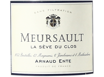 Arnaud Ente - Meursault - Magnum La Sève du Clos - Blanc - 2005