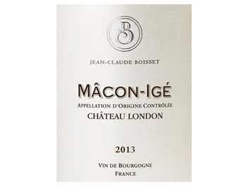 Jean Claude Boisset - Mâcon-Igé - Château London - Blanc - 2013