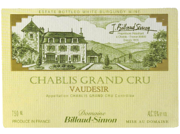 Domaine Billaud-Simon - Chablis Grand Cru - Vaudésir - Blanc - 2007