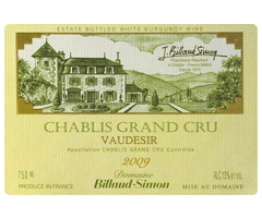 Domaine Billaud-Simon - Chablis Grand Cru - Vaudésir - Blanc - 2009