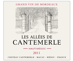 Château Cantemerle - Haut-Médoc - Les Allées de Cantemerle - Rouge - 2011