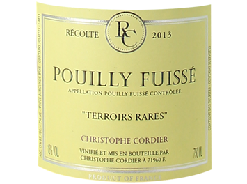 Domaine Cordier - Pouilly-Fuissé - Terroirs Rares - Blanc - 2013