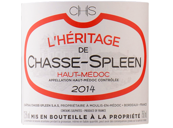 Château Chasse-Spleen - Haut-Médoc - Héritage de Chasse Spleen - Rouge - 2014