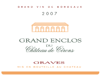 Grand Enclos du Château de Cérons - Graves - Rouge - 2007