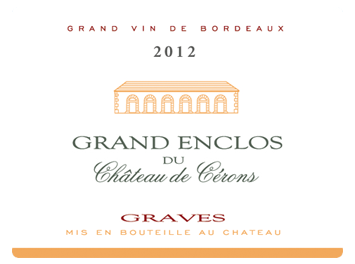 Grand Enclos du Château de Cérons - Graves - Rouge - 2012