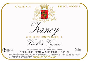 Domaine Colinot - Irancy - Vieilles Vignes Rouge 2010