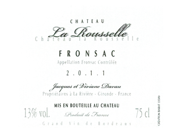 Château La Rousselle - Fronsac - Rouge - 2011