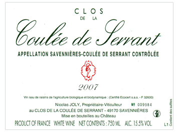 Le Clos de la Coulée de Serrant - Savennières-Coulée de Serrant - Blanc 2007