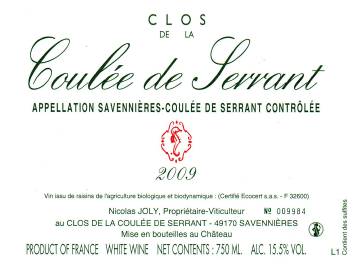 Le Clos de la Coulée de Serrant - Savennières-Coulée de Serrant - Blanc 2009