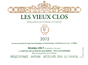 La Coulée de Serrant - Savennières - Les Vieux Clos - Blanc - 2013