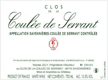 Clos de La Coulée de Serrant - Savennières Coulée de Serrant - Blanc - 2016