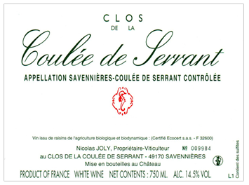 Clos de La Coulée de Serrant - Savennières - Coulée de Serrant - Blanc - 2017