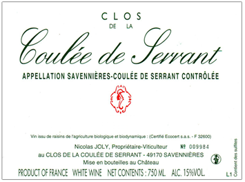 Clos de La Coulée de Serrant - Savennières - Coulée de Serrant - Blanc - 2018