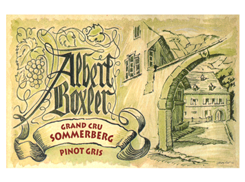 Domaine Albert Boxler - Alsace grand cru - Pinot Gris Sommerberg W - Blanc - 2015