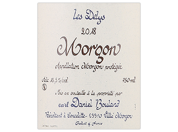 Domaine Daniel Bouland - Morgon - Les Delys - Rouge - 2018