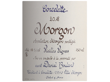 Domaine Daniel Bouland - Morgon - Corcelette Vieilles Vignes - Rouge - 2018