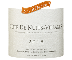 Domaine David Duband - Côte de Nuits-Villages - Rouge - 2018