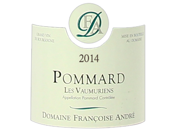 Domaine Françoise André - Pommard - Les Vaumuriens - Rouge - 2014