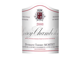 Domaine Thierry Mortet - Gevrey-Chambertin - Rouge 2008