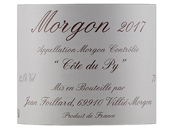 Domaine Jean Foillard - Morgon - Côte du Py - Rouge - 2017