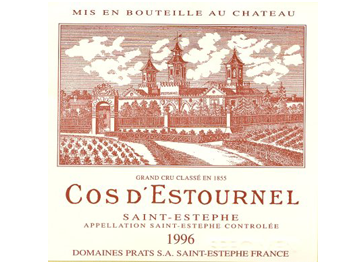 Château Cos d'Estournel - Saint-Estèphe - Rouge - 1996