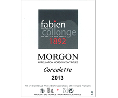 Domaine Fabien Collonge - Morgon - Corcelette - Rouge - 2013