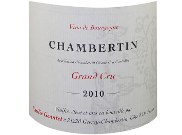 Emilie Geantet - Chambertin Grand Cru - Rouge - 2010