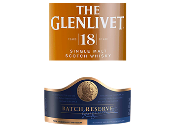 The Glenlivet - Single Malt Scotch Whisky - 18 ans d'âge