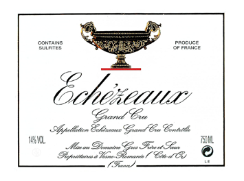 Gros Frère et soeur - Echézeaux Grand Cru - Rouge 2011