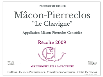 Domaine Guffens-Heynen - Mâcon-Pierreclos - Le Chavigne - Blanc - 2009