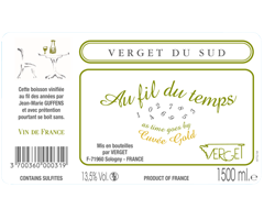 Verget du Sud - Vin de France - Au Fil du Temps Gold - Magnum - Blanc