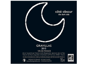 Clos du Gravillas - Vin de France - Côté obscur - Rouge - 2015