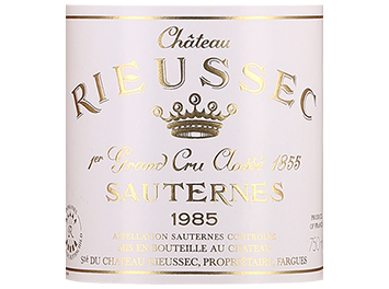 Château Rieussec - Sauternes - 1er Cru Classé en 1855 - Blanc - 1985