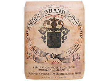 Château Gressier Grand Poujeaux - Moulis-en-Médoc - Rouge - 1990