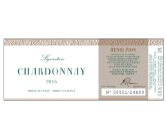 Maison Henri Pion - IGP Méditerranée - Chardonnay Signature - Blanc - 2016