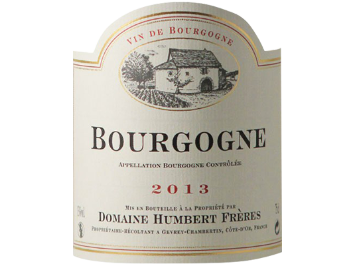 Domaine Humbert Frères - Bourgogne - Pinot Noir - Rouge - 2013