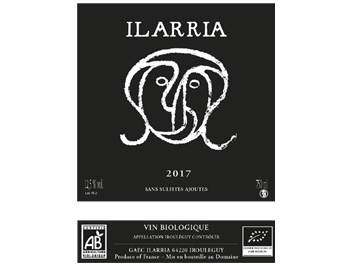 Domaine Ilarria - Irouléguy - Ilarria - Sans Sulfites ajoutés - Rouge - 2017