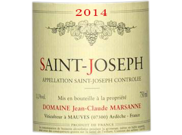 Domaine Jean-Claude Marsanne - Saint-Joseph - Rouge - 2014