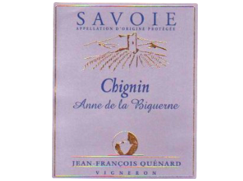 Jean François Quénard - Chignin Savoie - Anne de la Biguerne - Blanc - 2012