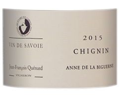 Jean François Quénard - Savoie - Chignin Anne de la Biguerne - Blanc - 2015