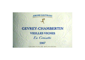 Domaine Jérôme Galeyrand - Gevrey-Chambertin - En Croisette Vieilles Vignes Rouge 2007