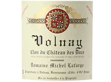 Domaine Michel Lafarge - Volnay 1er Cru - Clos du Château des Ducs - Rouge - 2010