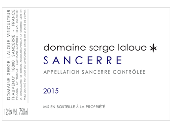 Domaine Serge Laloue - Sancerre - Blanc - 2015