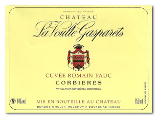 Château la Voulte-Gasparets - Corbières Boutenac - Cuvée Romain Pauc - Rouge 2011