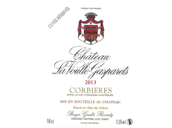 Château la Voulte-Gasparets - Corbières - Rouge - 2013