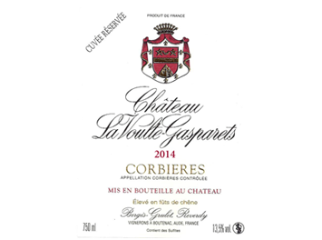 Château la Voulte-Gasparets - Corbières - Cuvée Réservée - Rouge - 2014