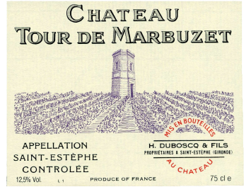 Château Tour de Marbuzet - Saint Estèphe - Rouge - 2012