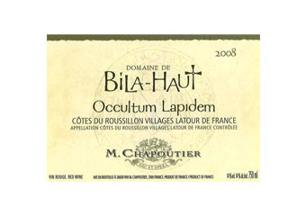 Domaine de Bila-Haut - Côtes du Roussillon Villages - Occultum Lapidem Rouge 2008